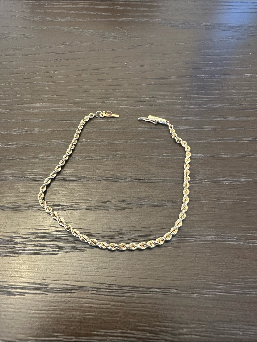 14K yellow gold twist bracelet